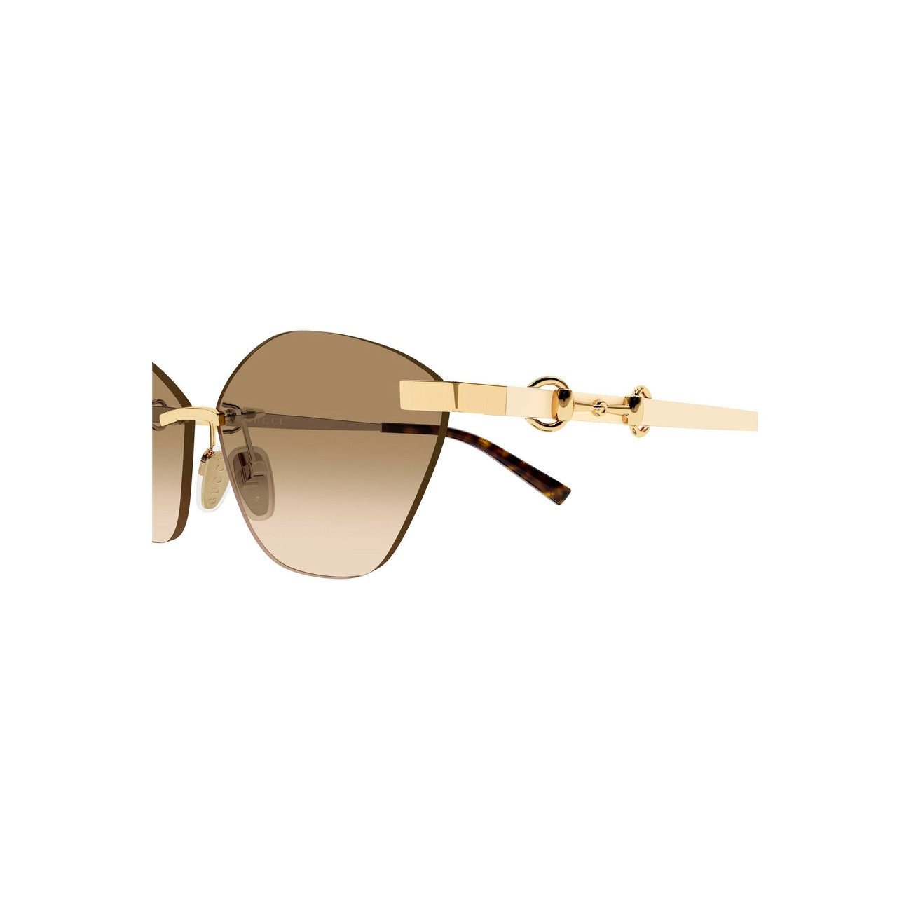 Gucci Women's Metal Sunglasses – Brown and Gold