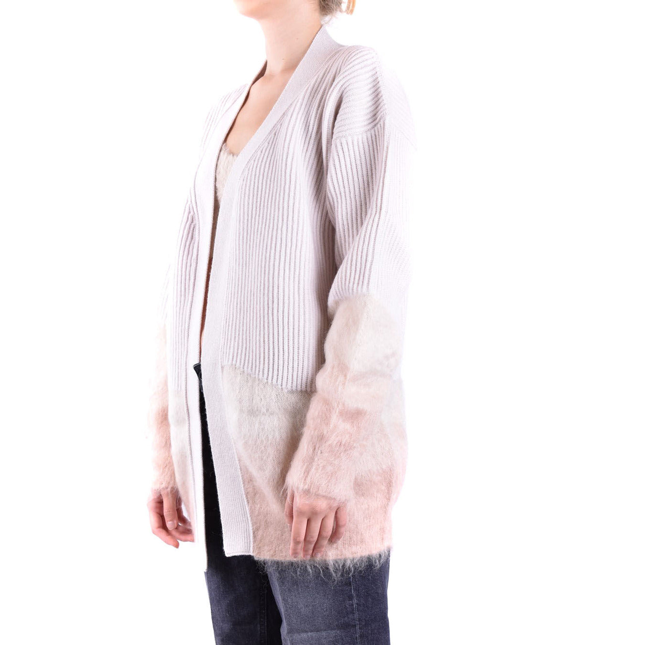 Cardigan femme Dondup laine et mohair – Blanc