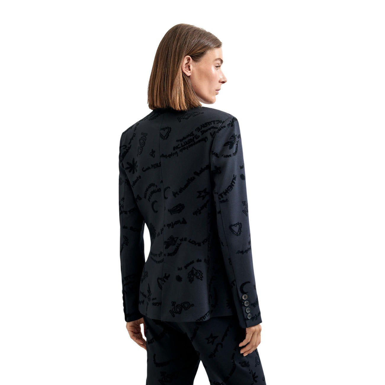 Veste Boutonnée Desigual Femme – Noir