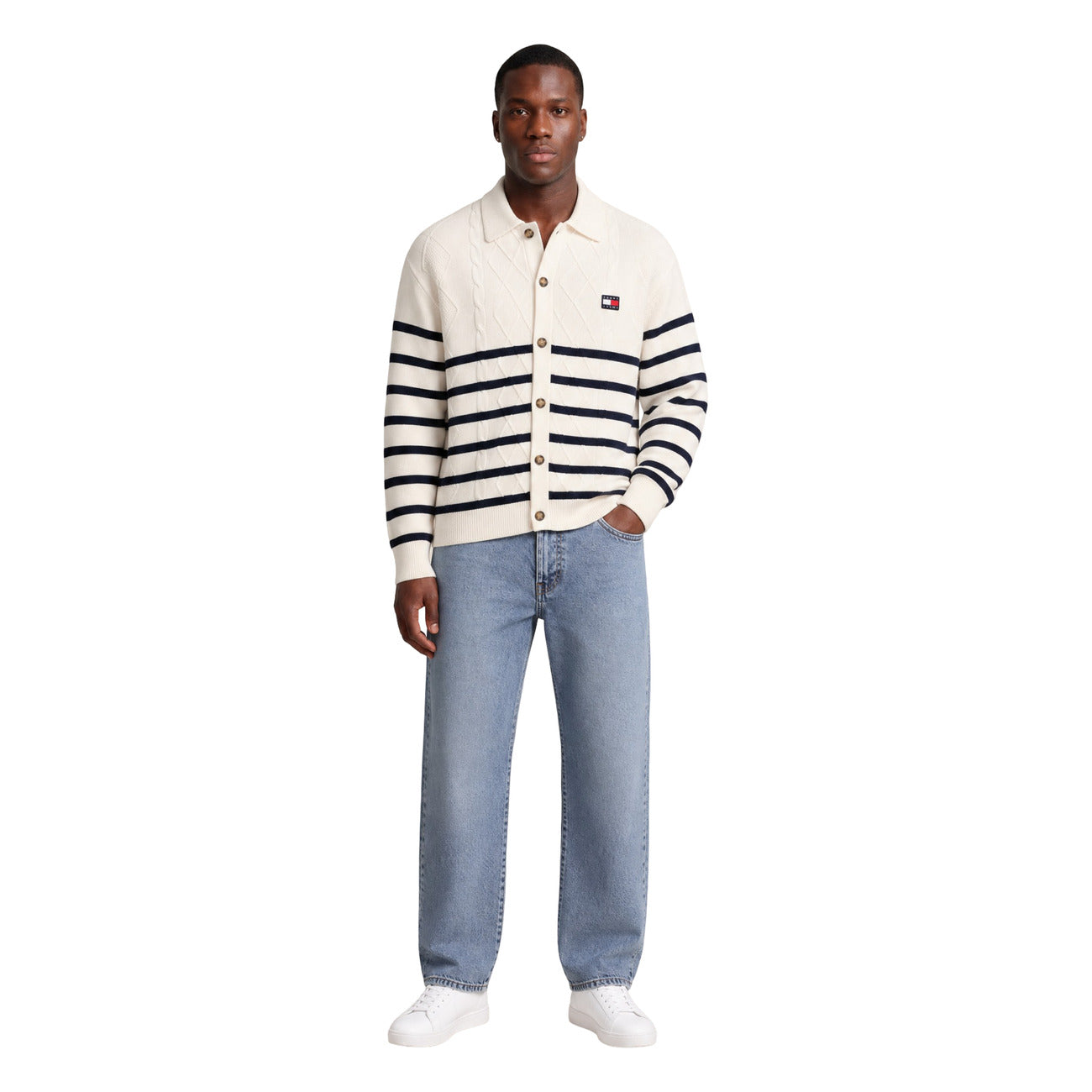 Sweatshirt Tommy Hilfiger Jeans Homme blanc