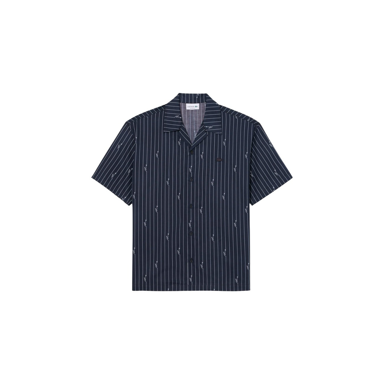 Chemise homme noire rayée Lacoste