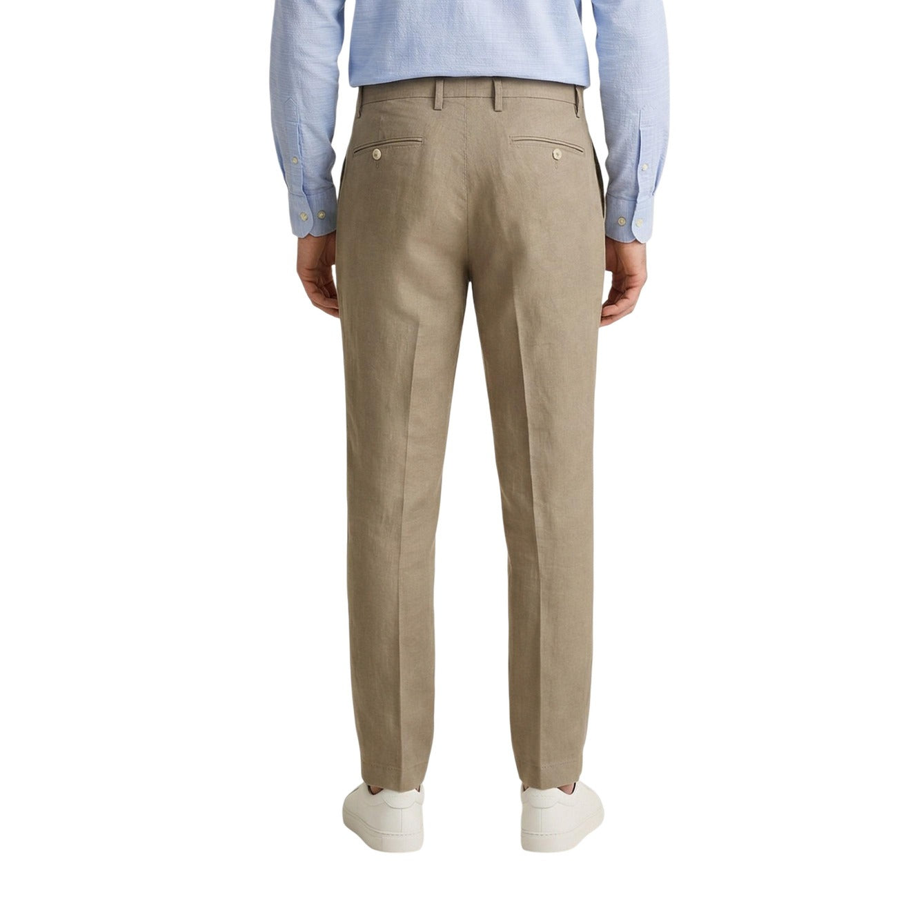 Men's Borghese Linen Trousers – Camel
