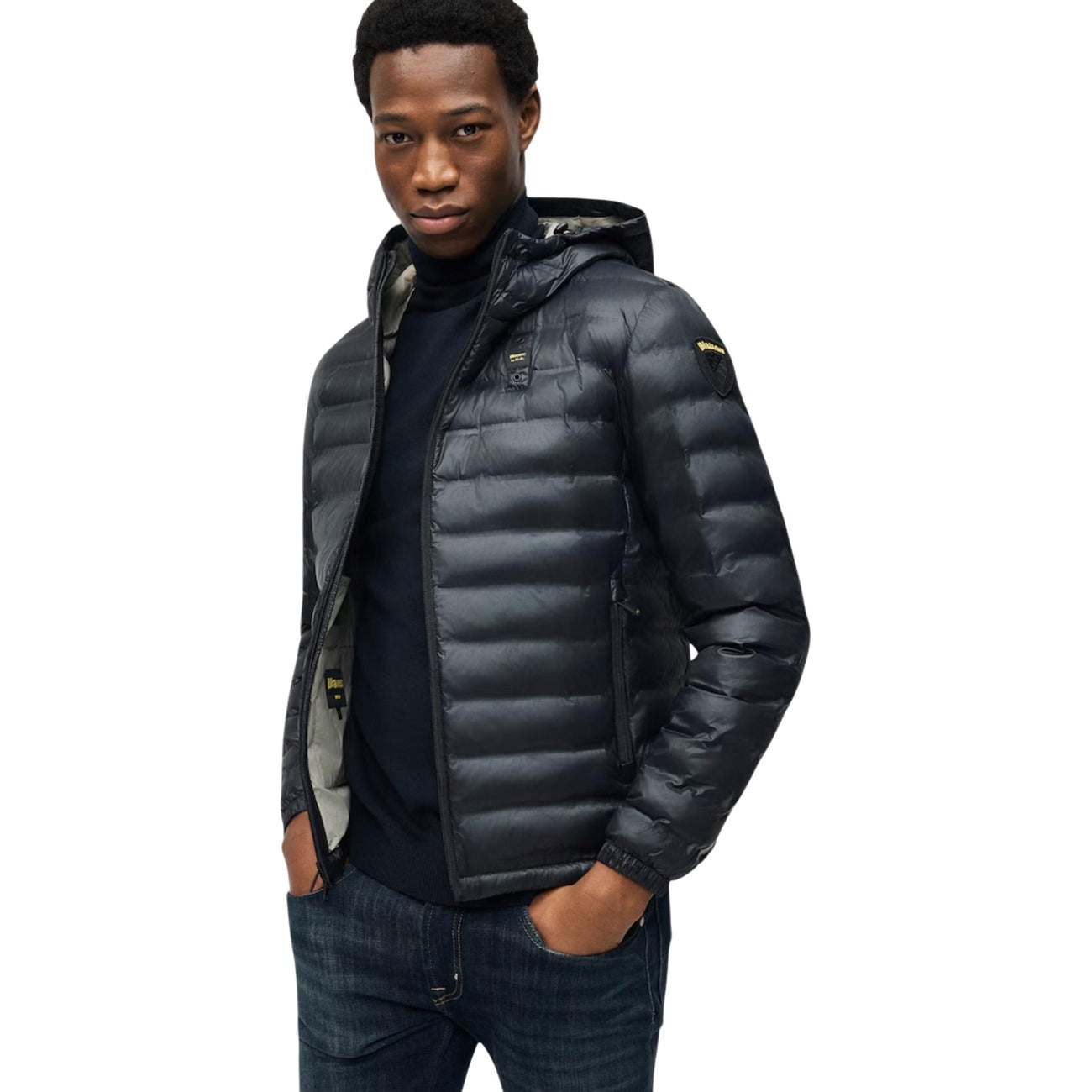 Veste à Capuche Blauer Charles Homme – Noir