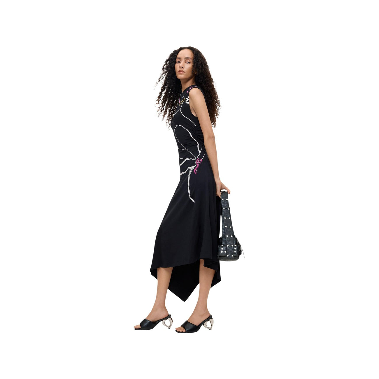 Desigual Women's Printed Cotton Dress – Black
