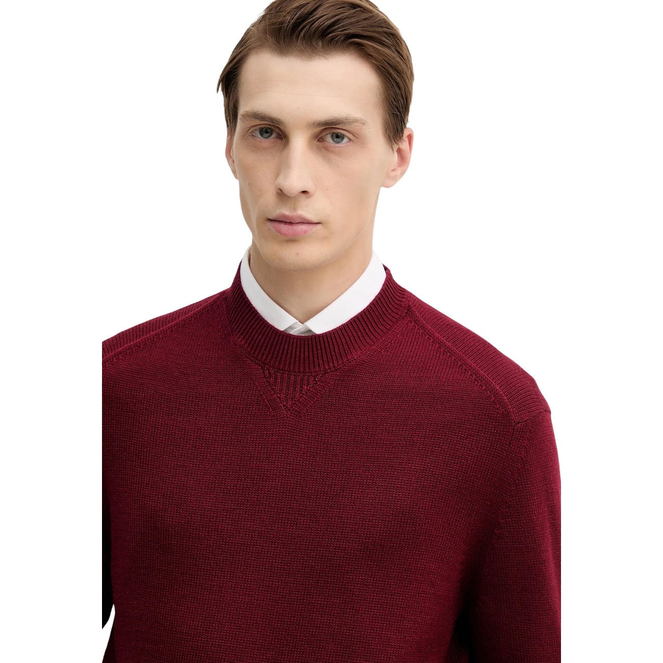 Pull Armani Exchange Homme Laine & Coton – Bordeaux