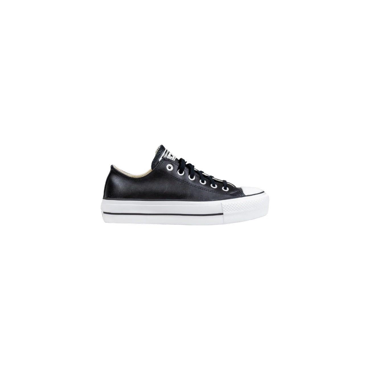 Baskets Plateforme Converse Femme en Cuir – Noir