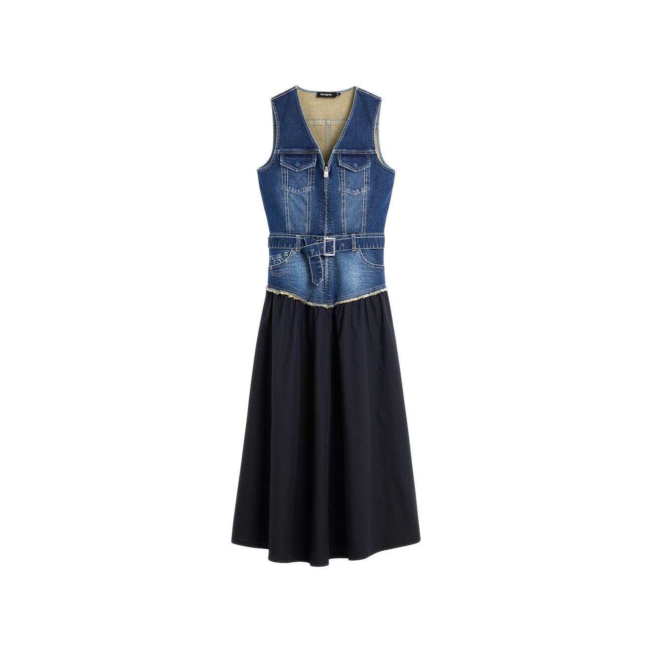 Desigual Women's Sleeveless Cotton Dress – Blue