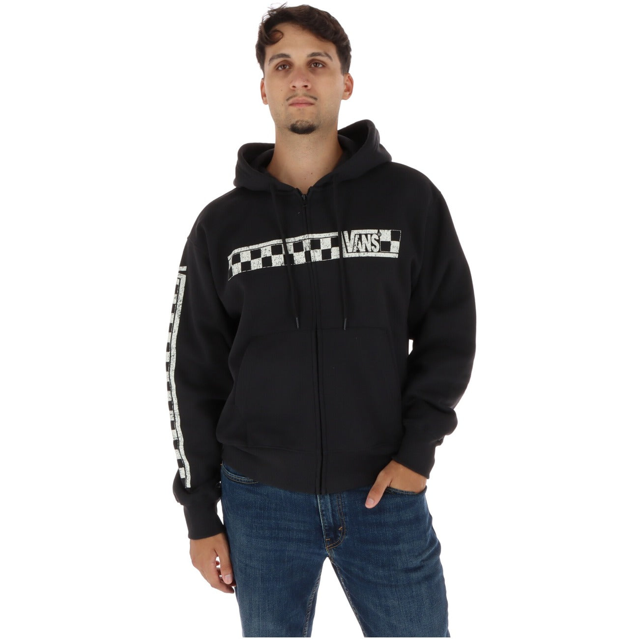 Sweat Zippé Vans Homme – Noir