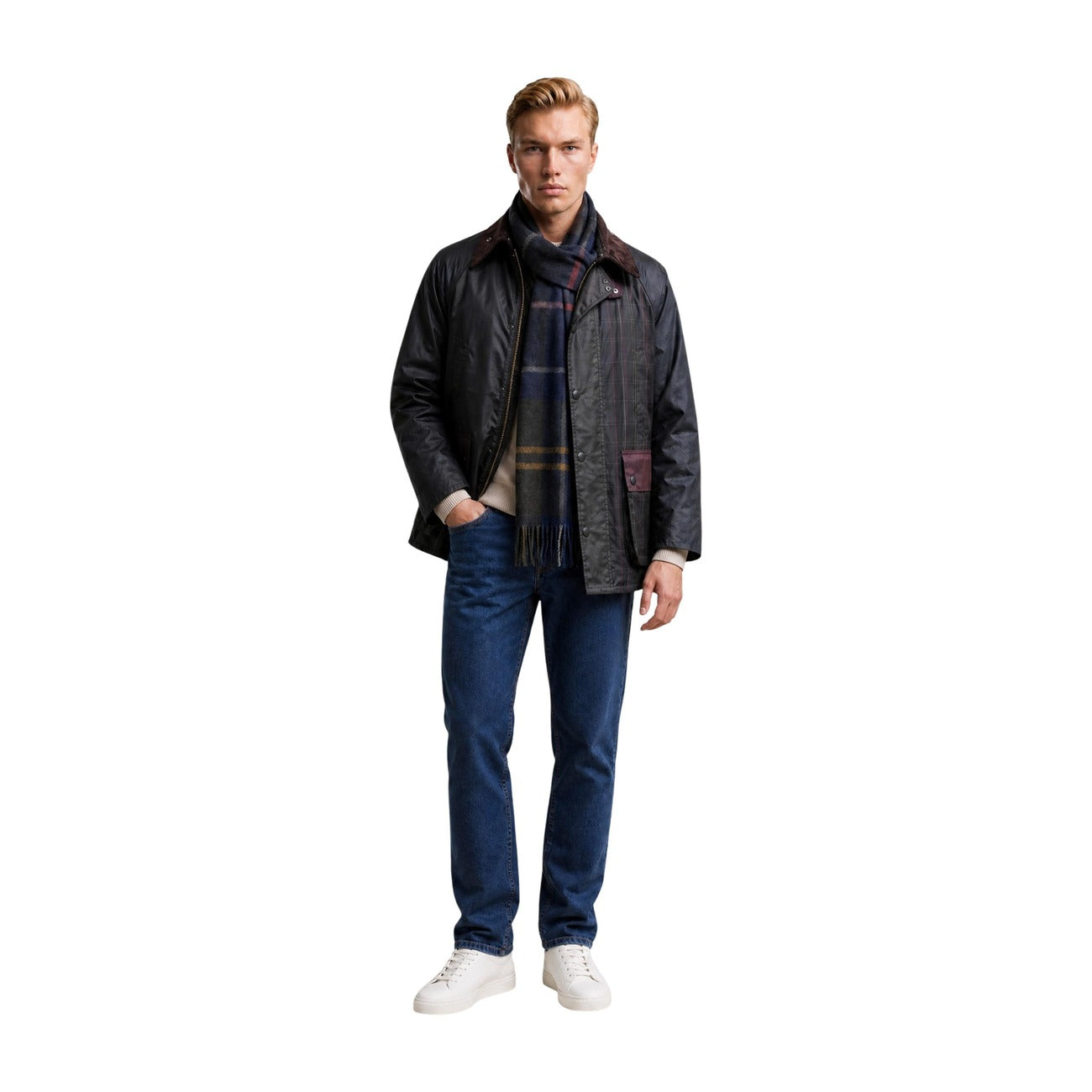 Écharpe Barbour Yorklane Tartan Homme – Vert