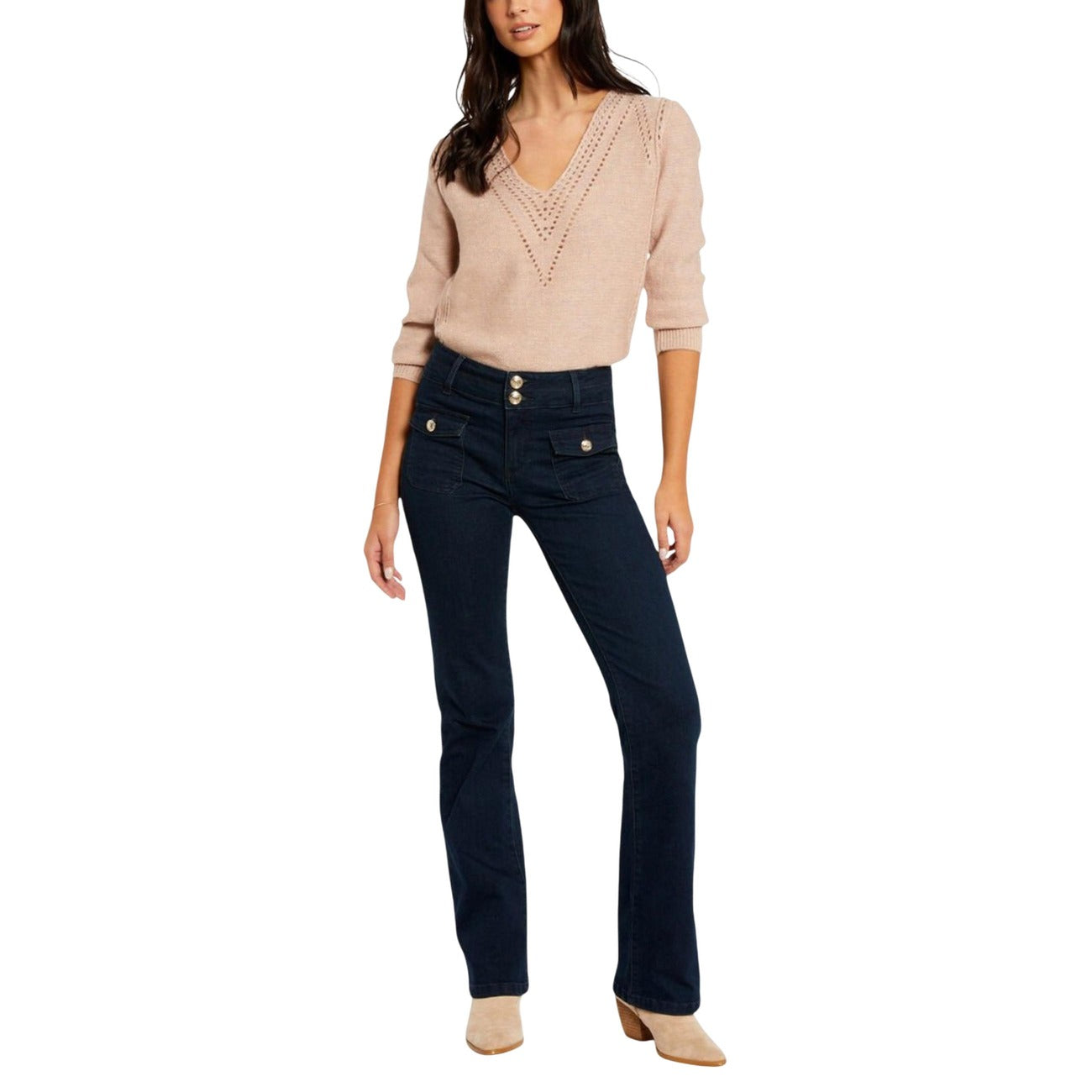 Morgan De Toi women's blue jeans