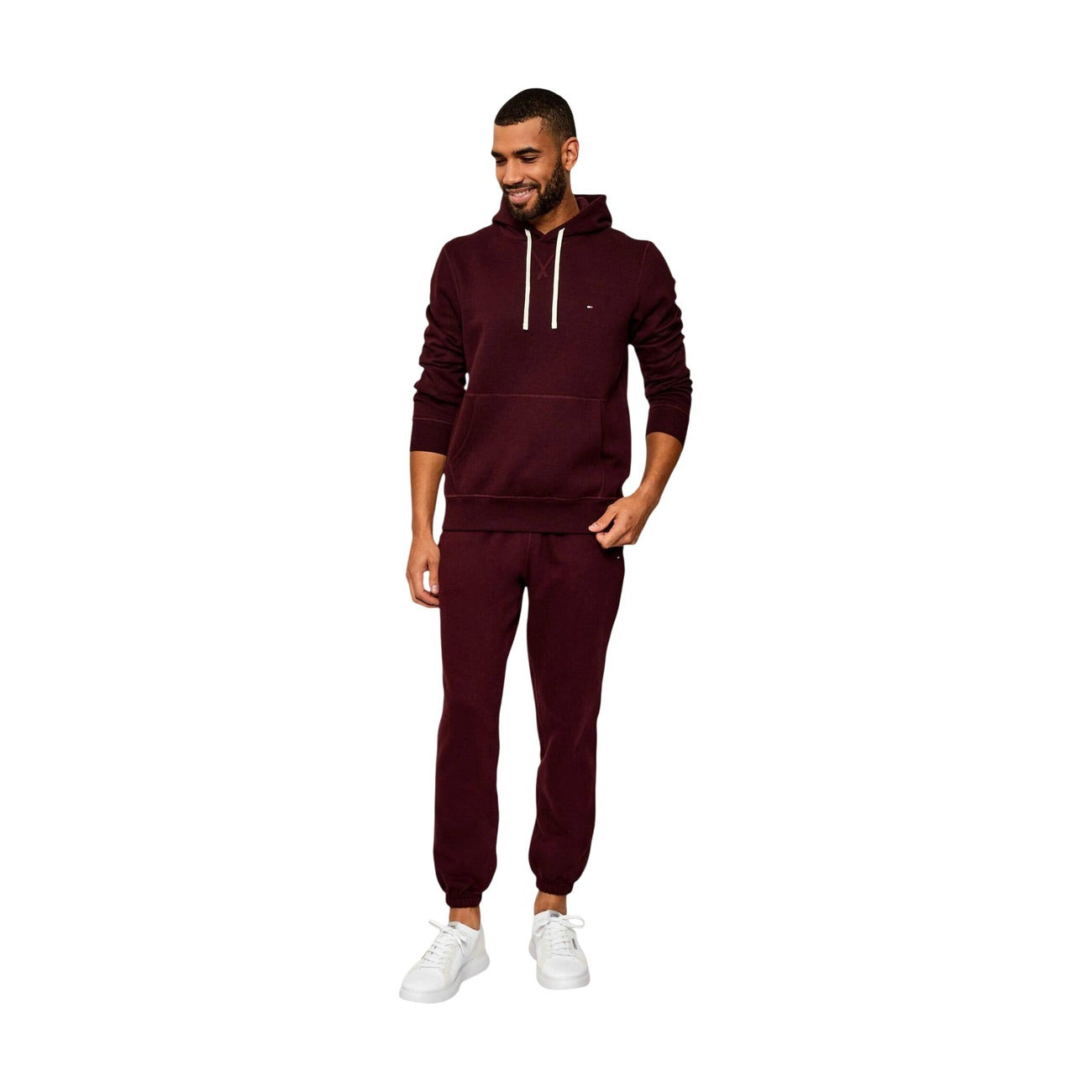 Men's Burgundy Tommy Hilfiger Hoodie