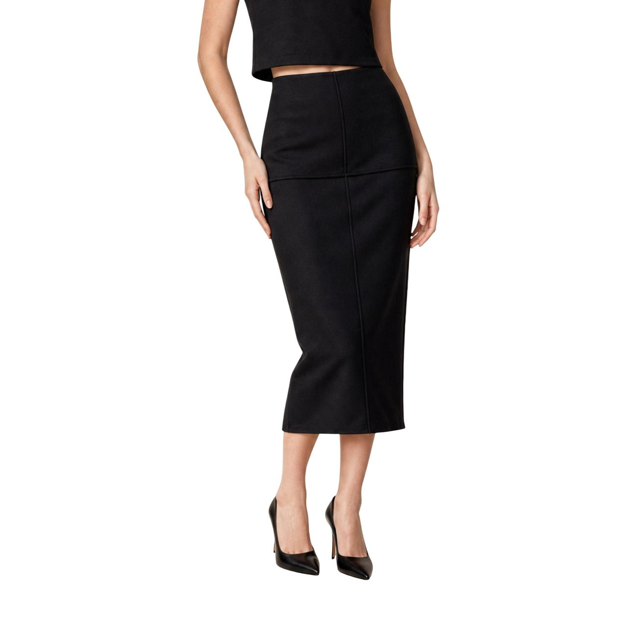 Jacqueline de Yong Women's Brown Pencil Skirt