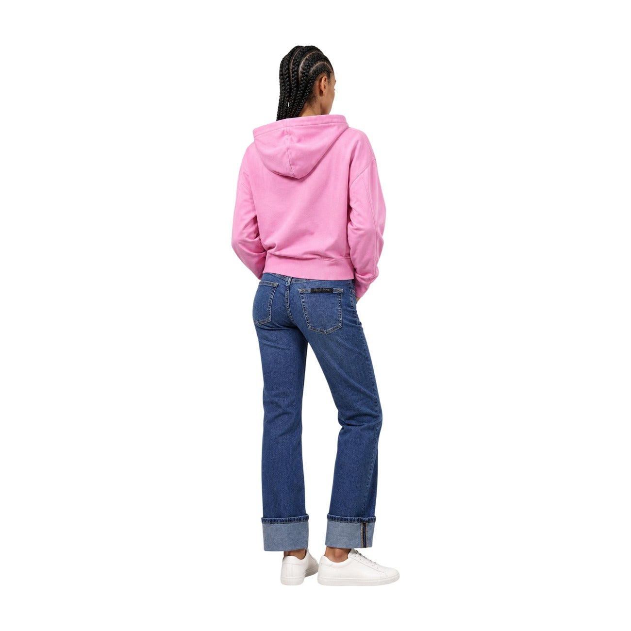 Sweat à capuche Tommy Hilfiger Jeans Femme Rose