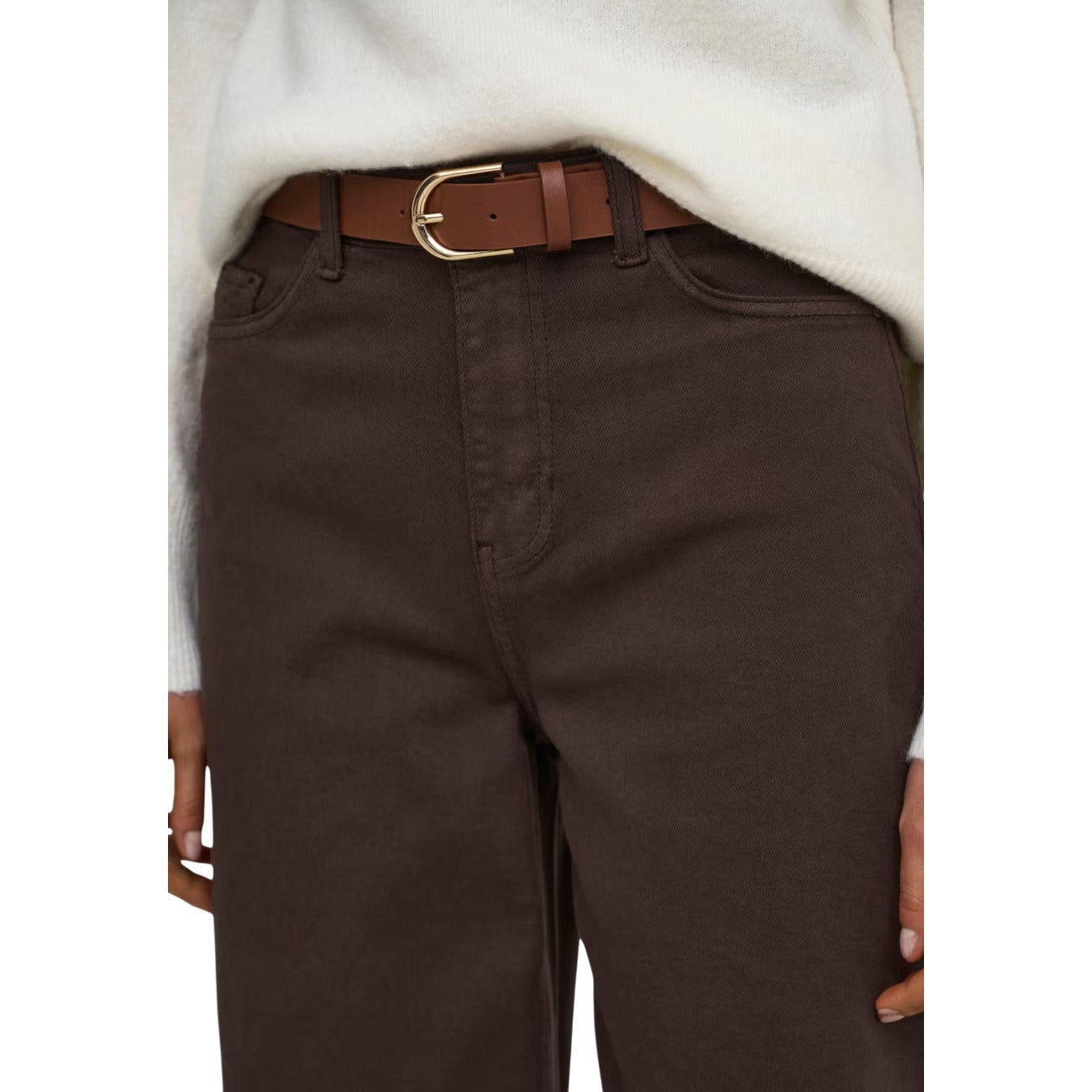 Women's brown jeans Jacqueline de Yong