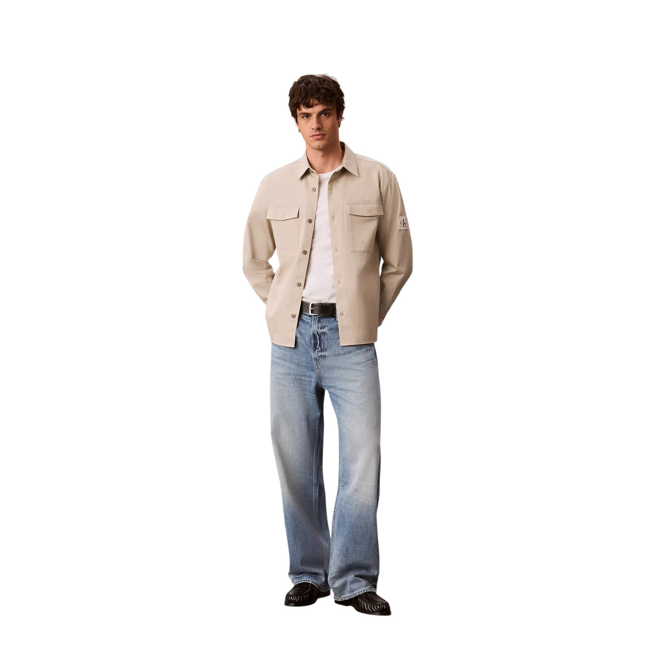 Chemise Calvin Klein Jeans Homme beige