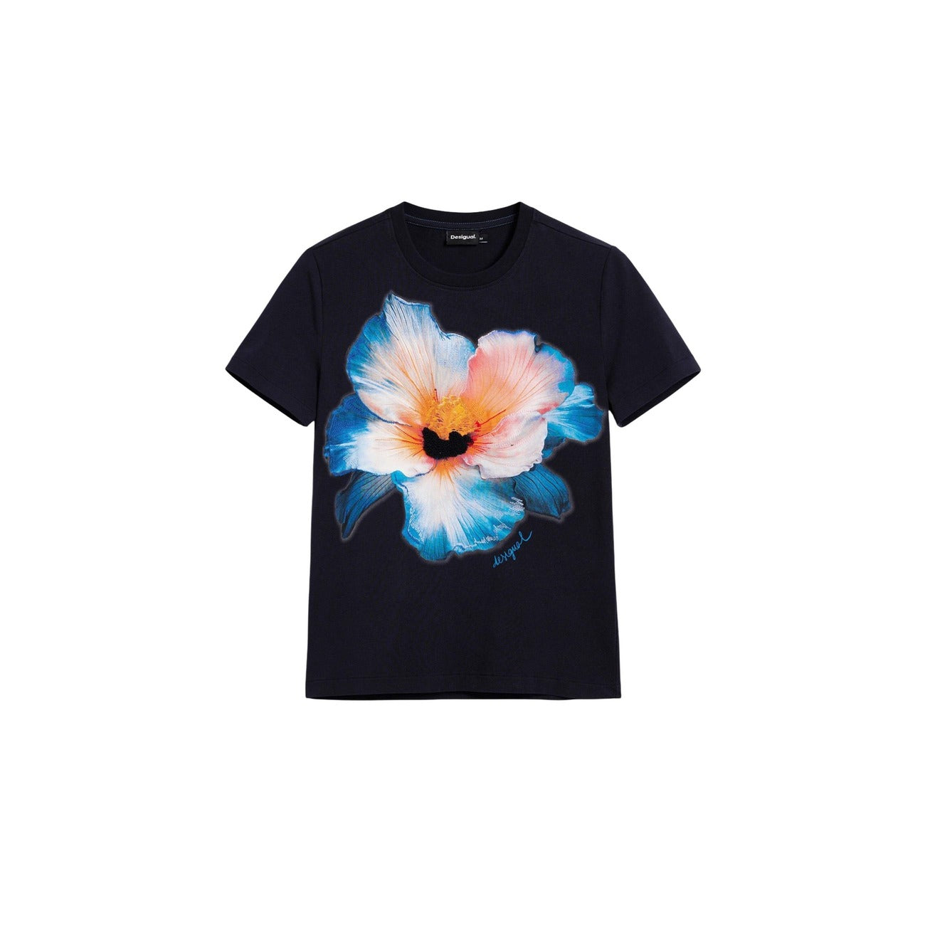 T-shirt Desigual Femme beige floral