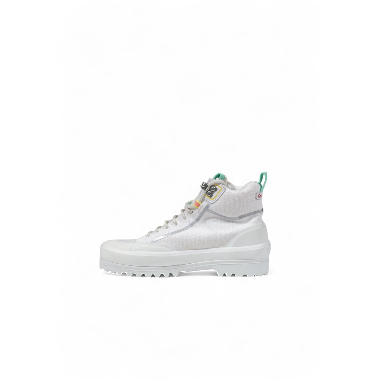 Baskets plateforme femme Superga en tissu – Blanc