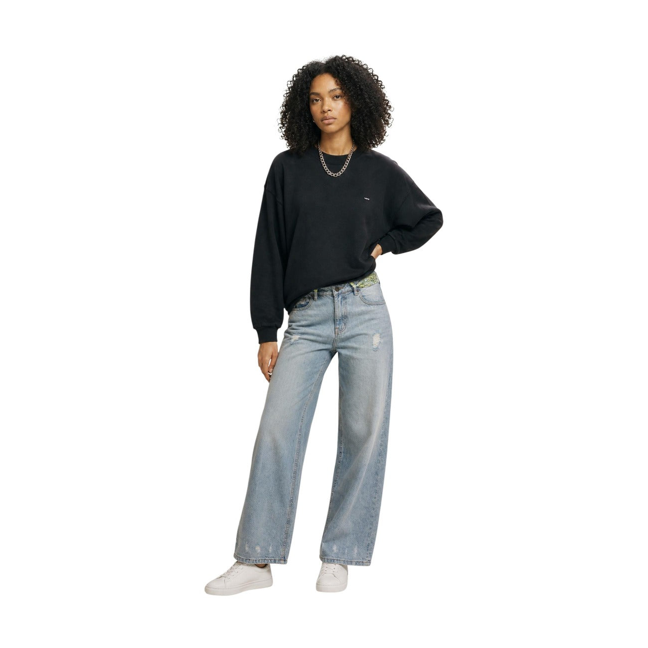 Sweat femme Levi's en coton mélangé – Noir