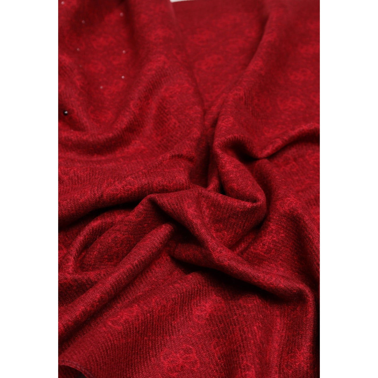 Écharpe femme Guess – Bordeaux et noir