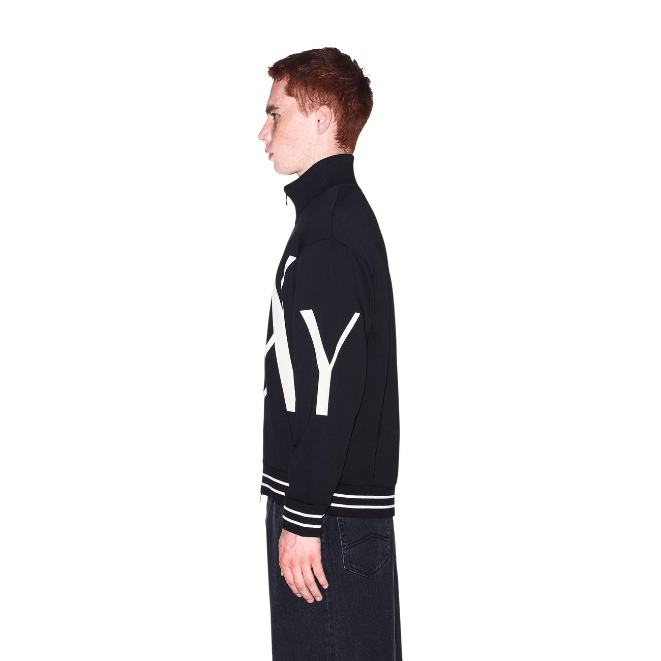 Sweat Zippé Armani Exchange Homme Imprimé – Noir