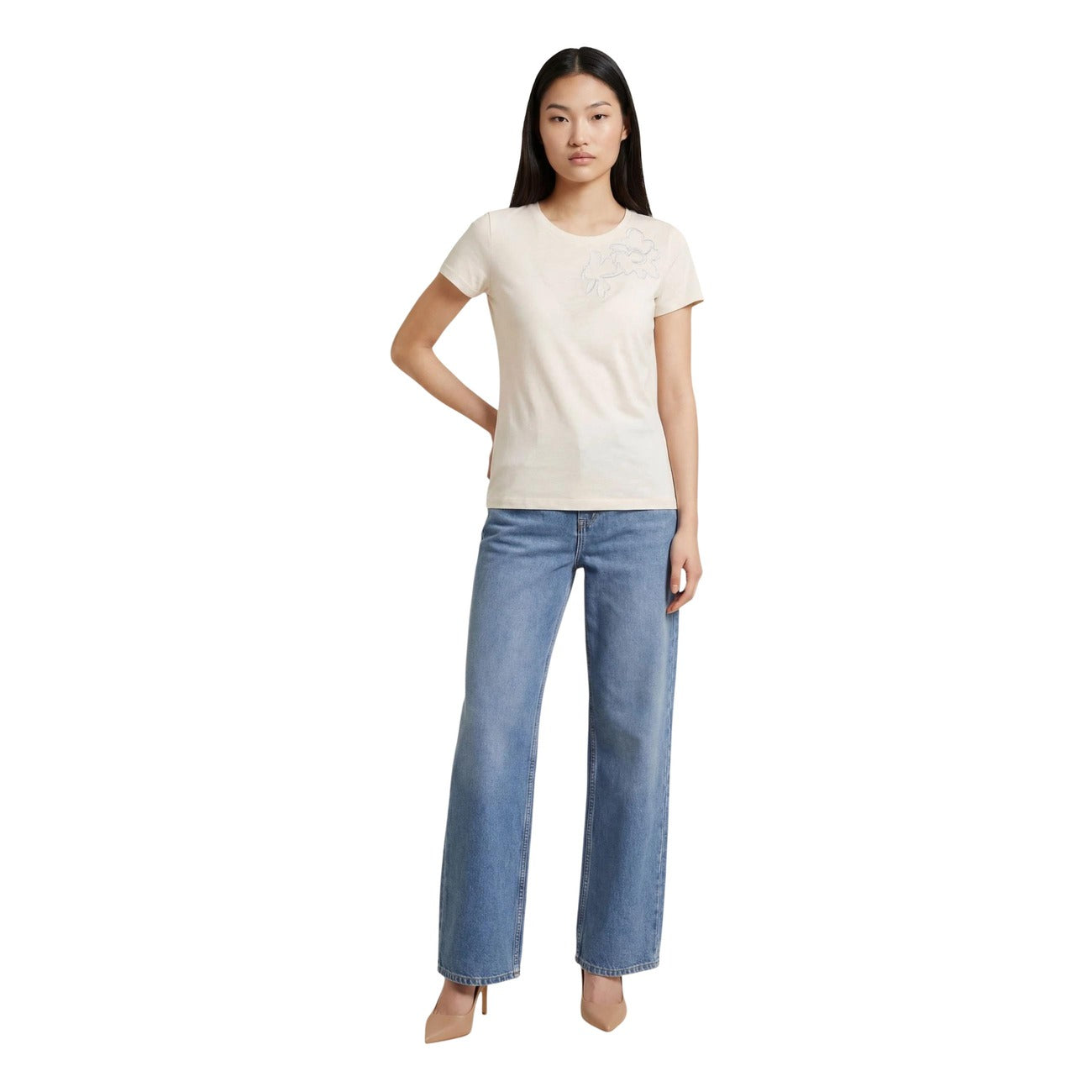 Liu Jo women's cotton T-shirt – Beige