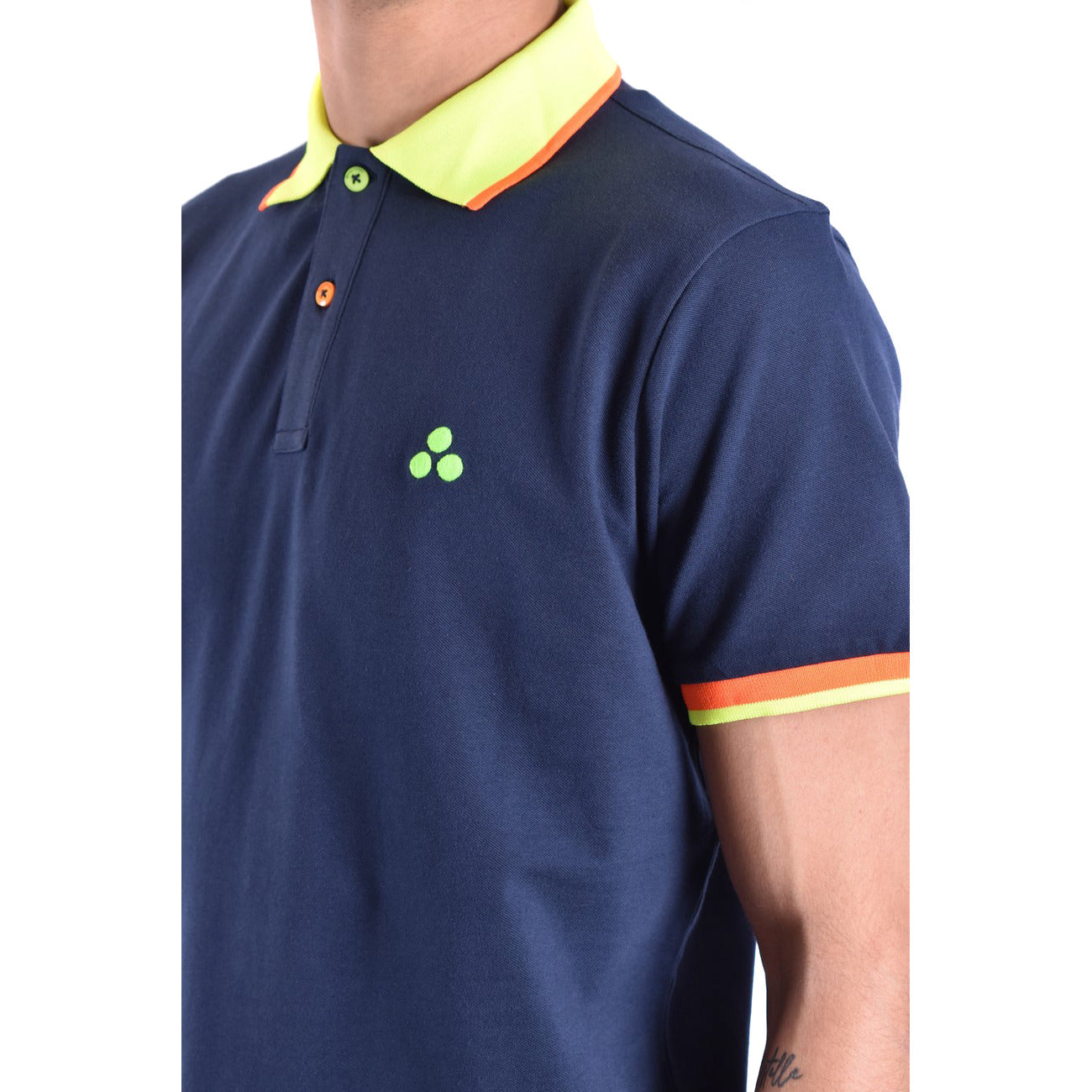 Men's Peuterey stretch cotton polo shirt – Blue