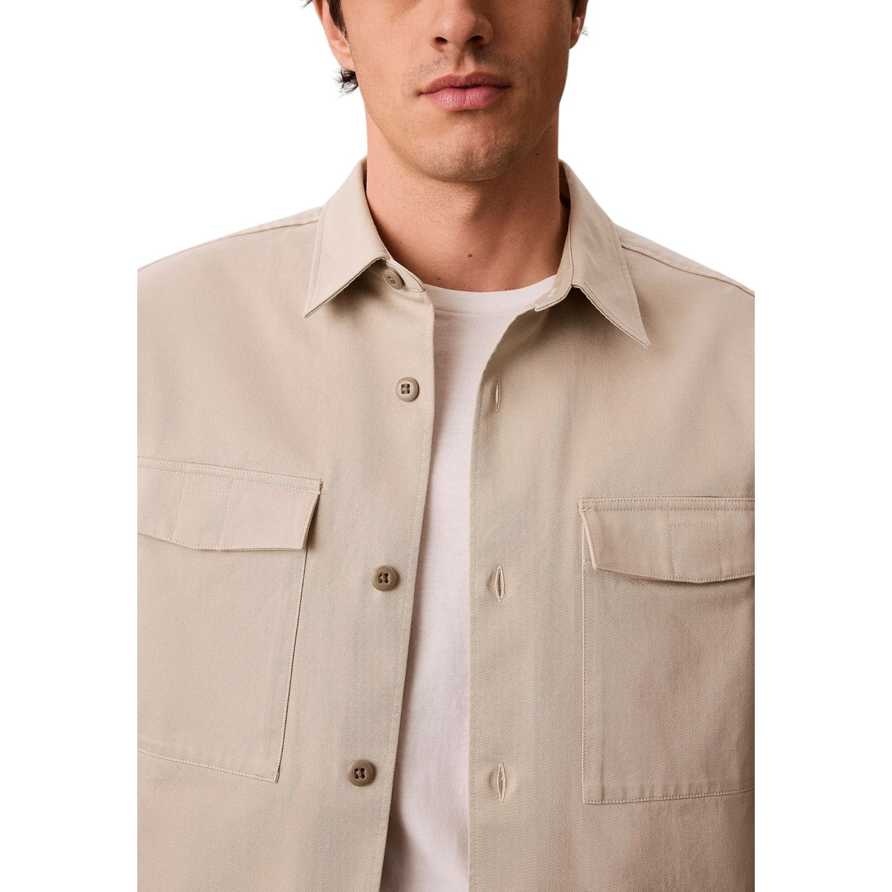 Chemise Calvin Klein Jeans Homme beige
