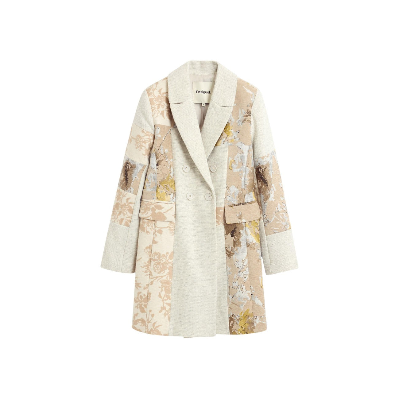 Manteau Desigual Femme Floral – Blanc