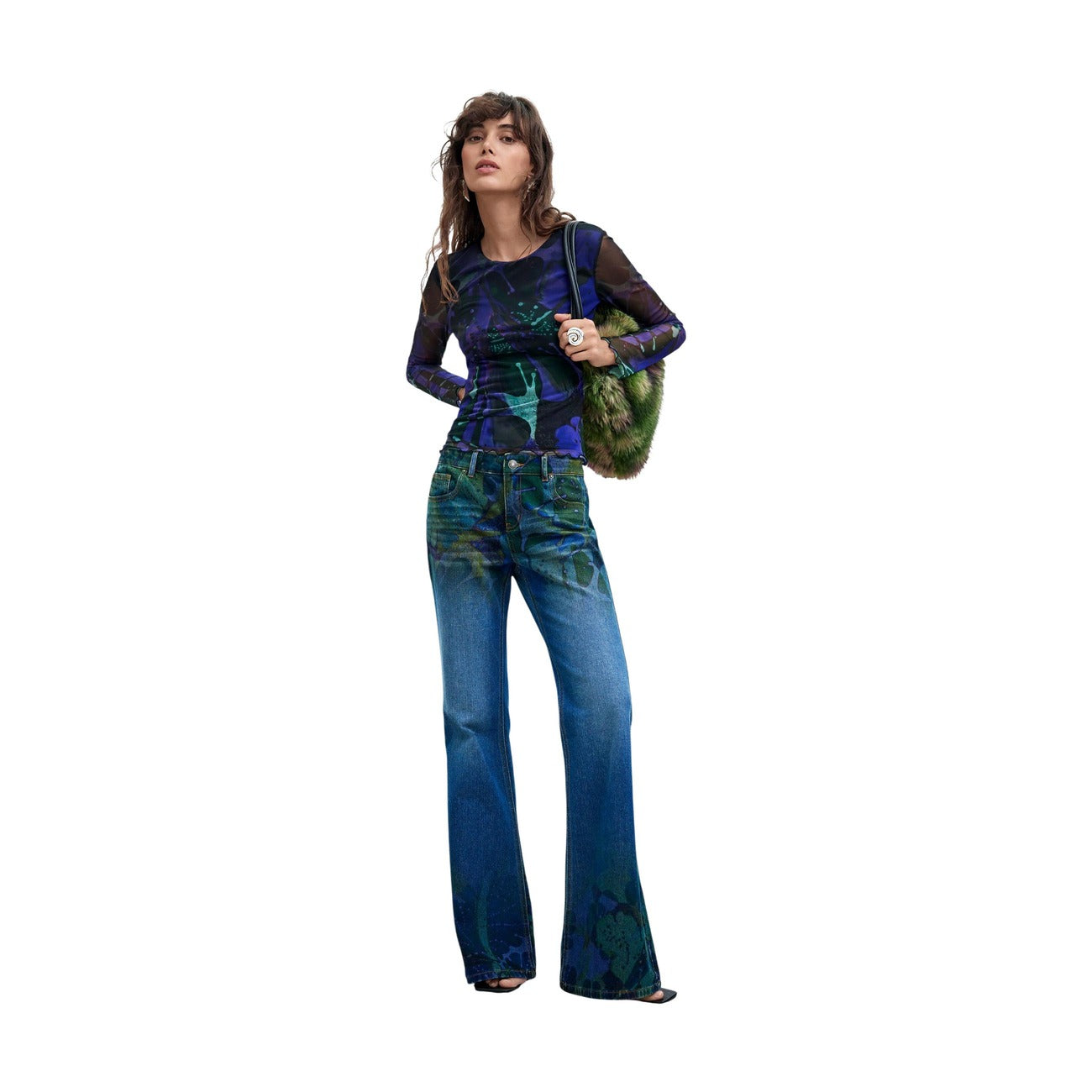 Women's Desigual Long-Sleeved T-Shirt – Violet