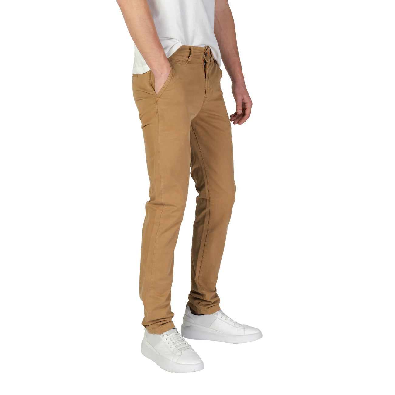 Pantalon Superdry Homme Coton Stretch – Beige