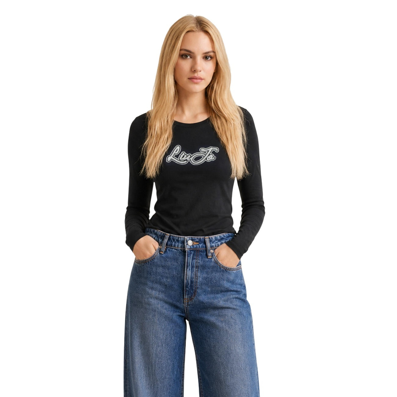 Liu Jo women's cotton T-shirt - Black