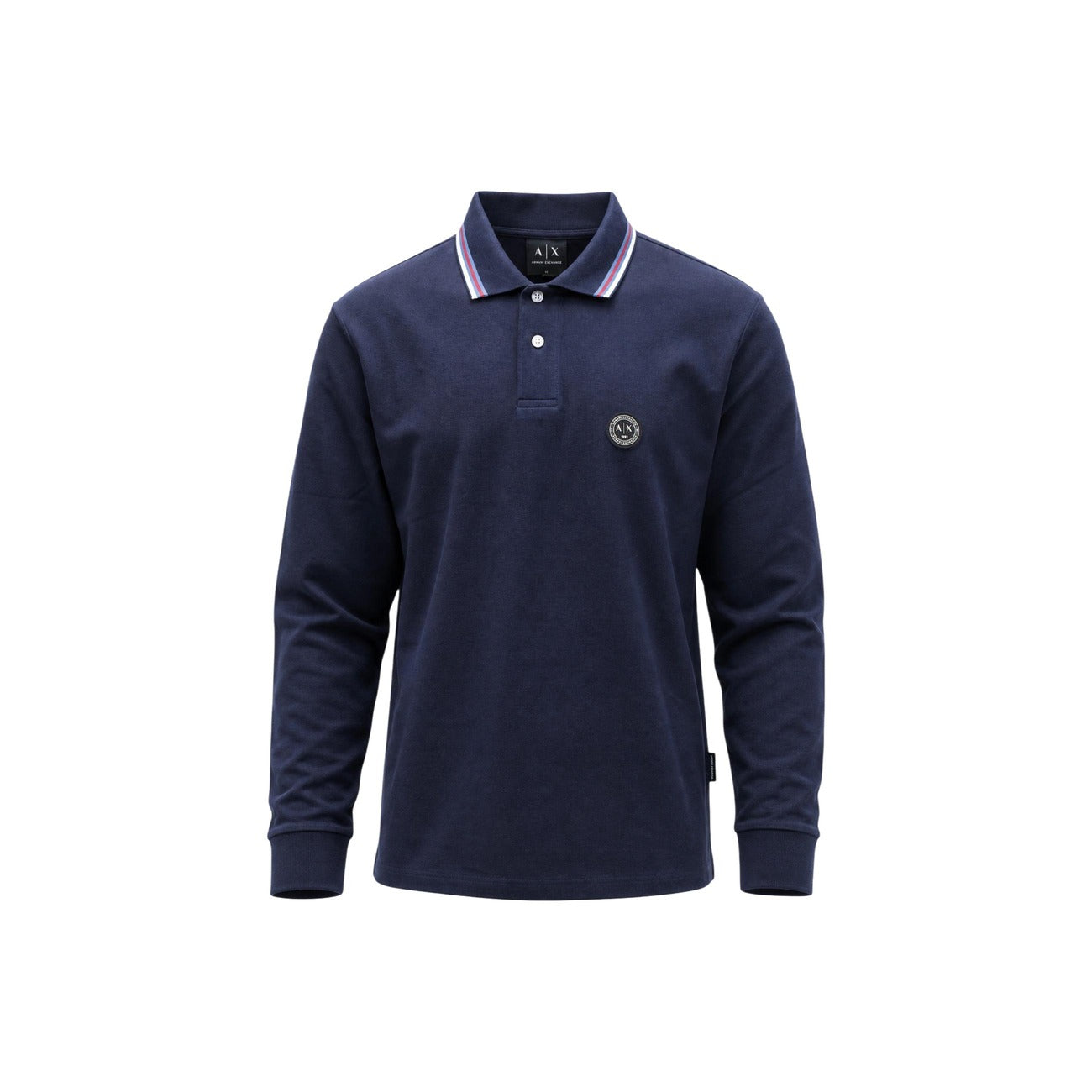 Polo Armani Exchange Homme Manches Longues – Bleu