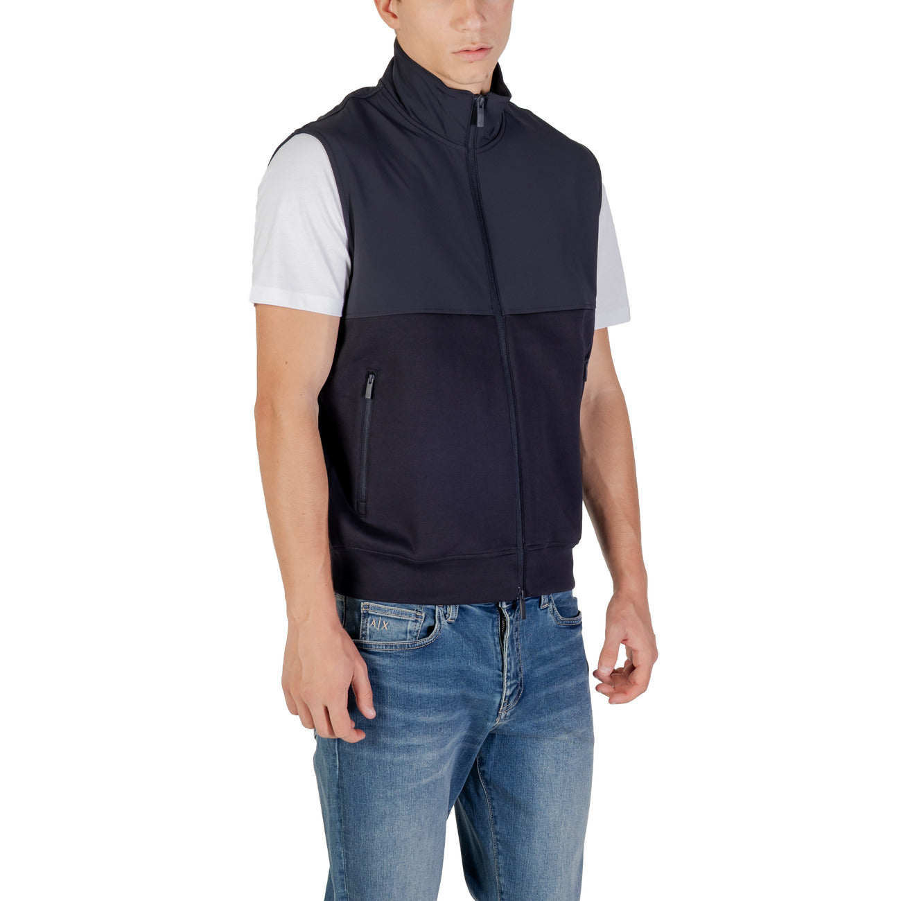 Sweat sans manches Armani Exchange Homme bleu