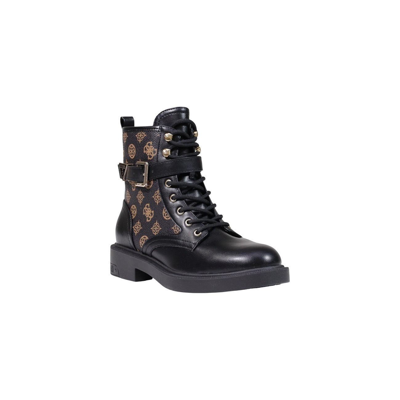Bottines Guess Femme Fellini Imprimées – Noir