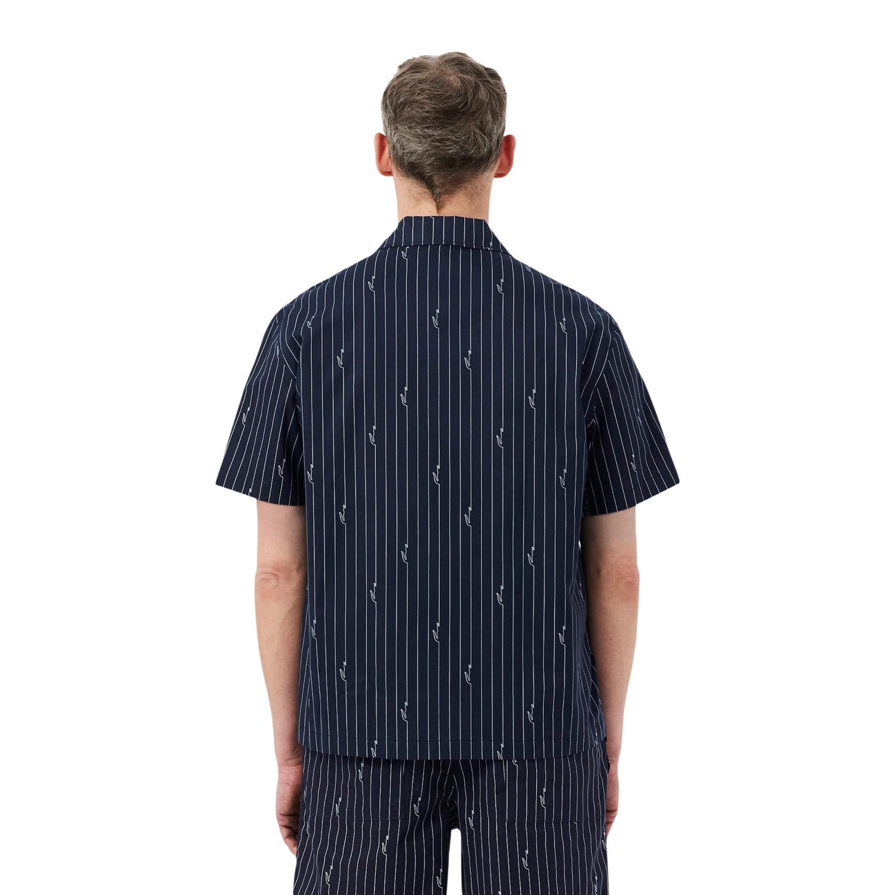 Chemise homme noire rayée Lacoste
