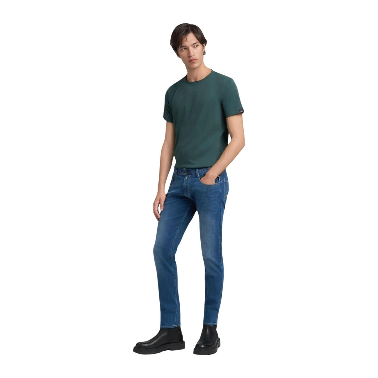 Jean homme Replay en coton stretch – Bleu
