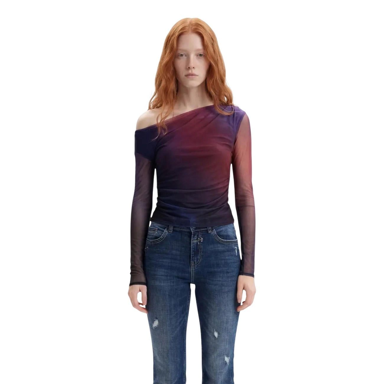 Desigual Women's Long-Sleeve T-Shirt – Blue