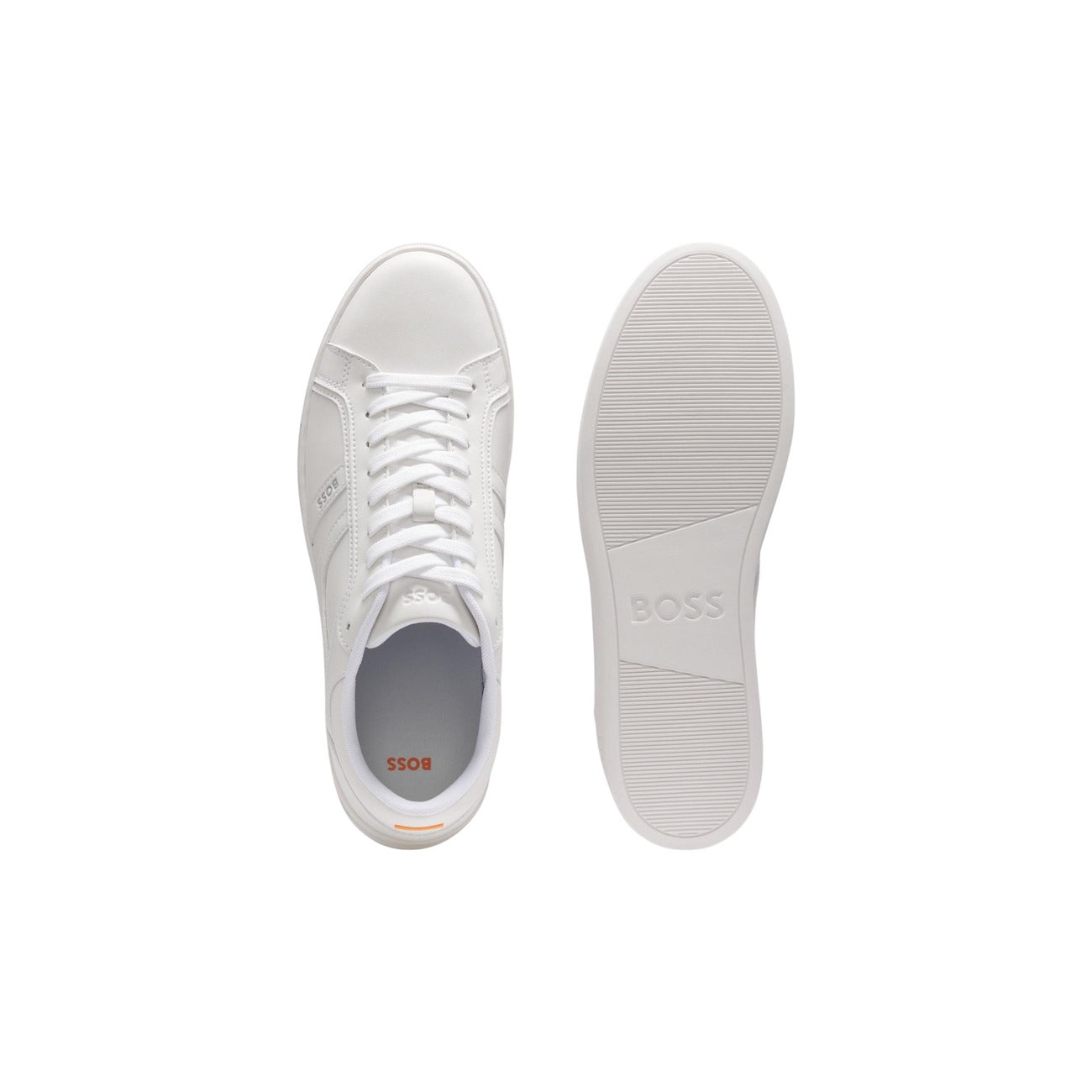 Baskets Boss Rhys Tenn PU Homme – Blanc