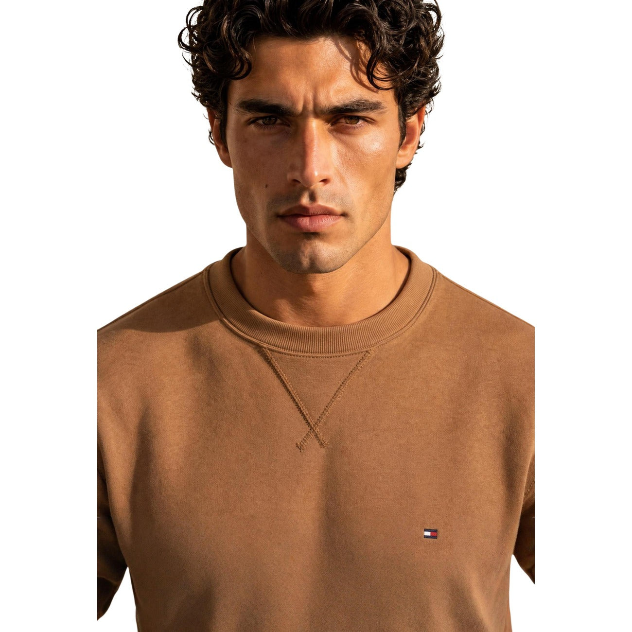 Men's beige Tommy Hilfiger sweatshirt
