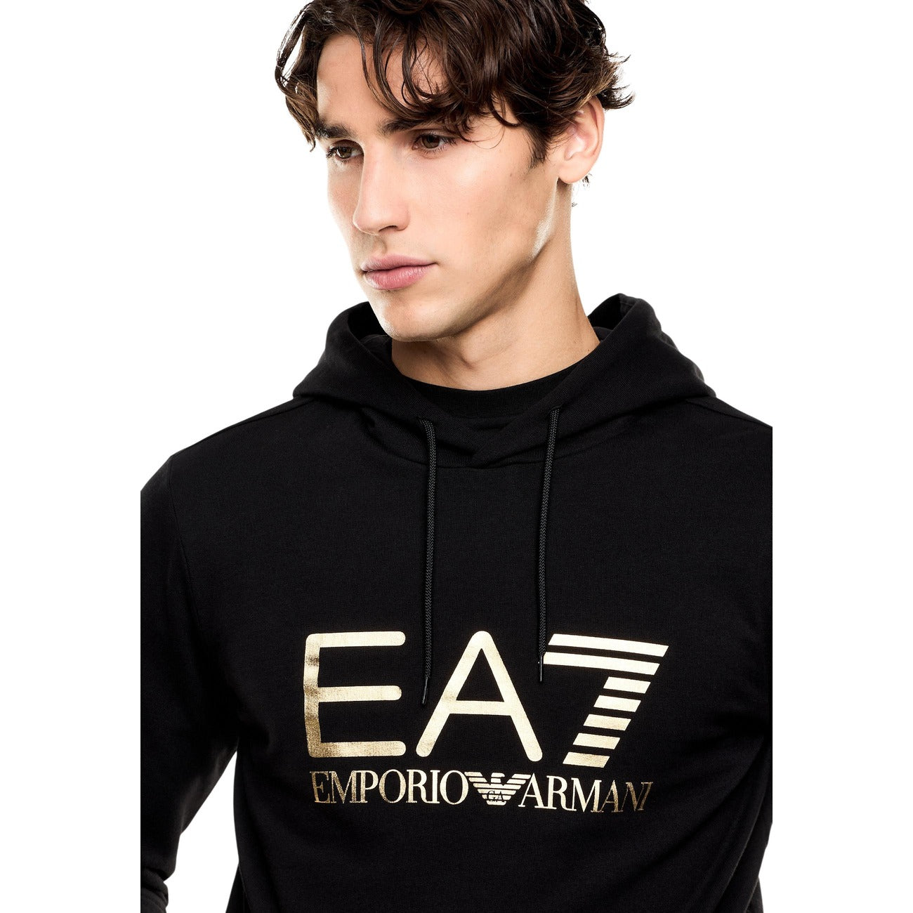 Sweat EA7 Homme en Coton – Noir