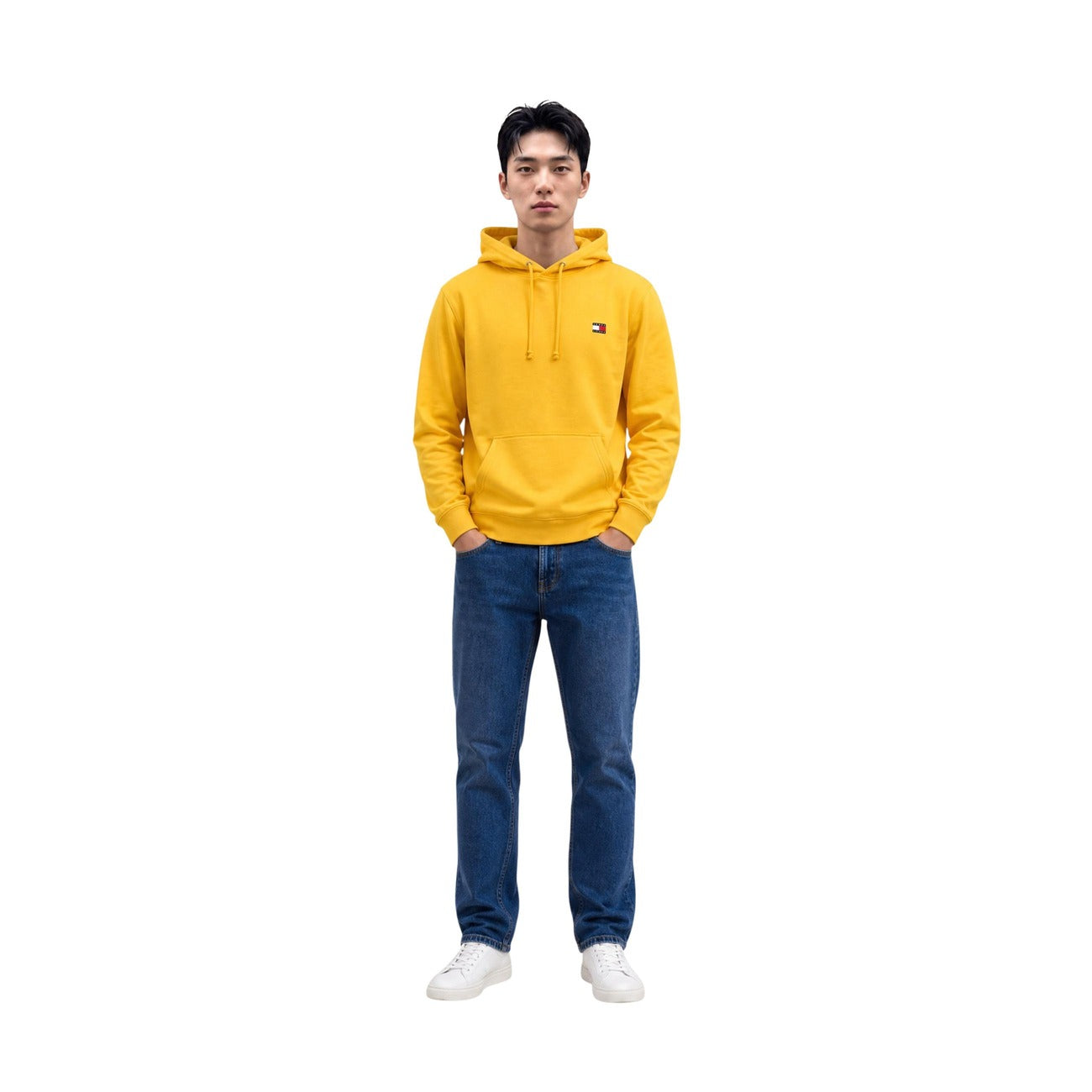 Men's Yellow Tommy Hilfiger Jeans Hoodie