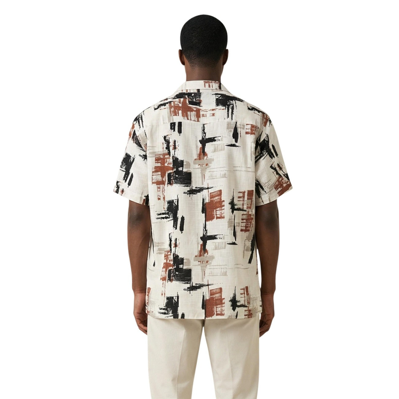 Antony Morato Men's Linen and Viscose Shirt – White