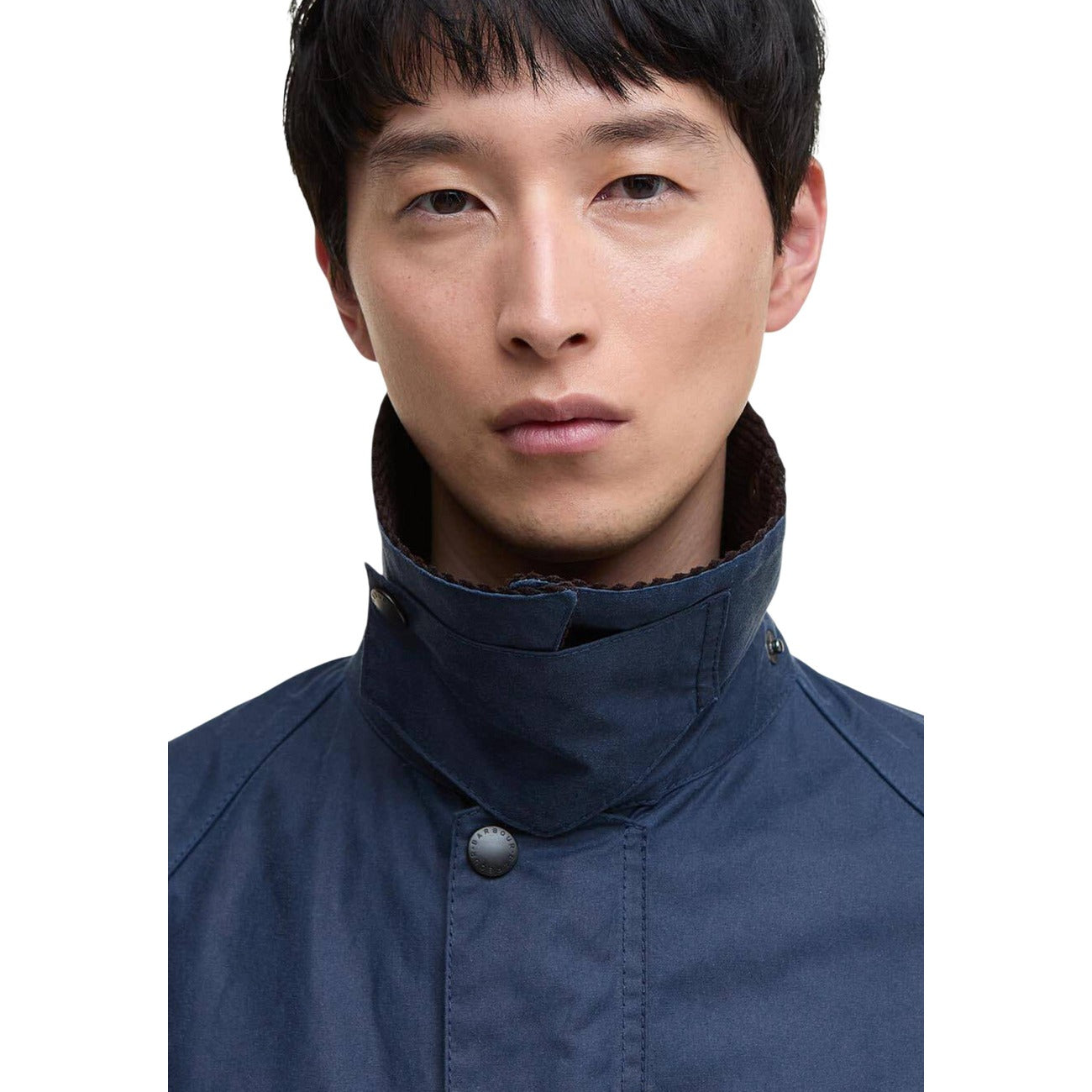 Veste zippée homme Barbour en coton – Bleu