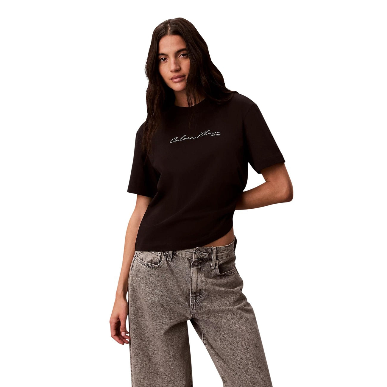 Calvin Klein Jeans Printed Women's T-Shirt – White