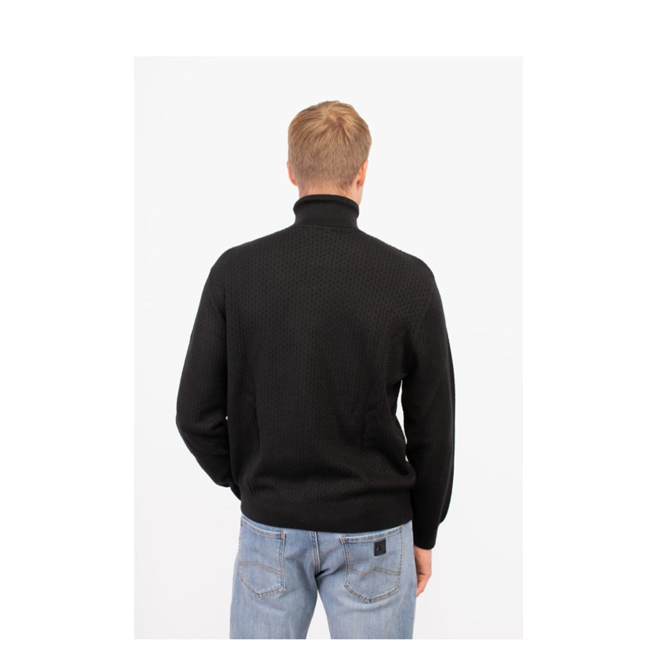 Pull col montant homme Armani Exchange – Noir