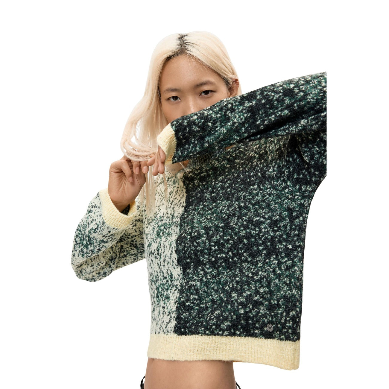 Pull femme Desigual avec laine – Vert