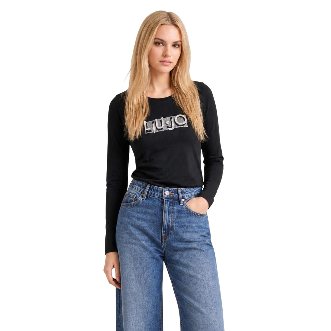 Liu Jo women's cotton T-shirt - Black
