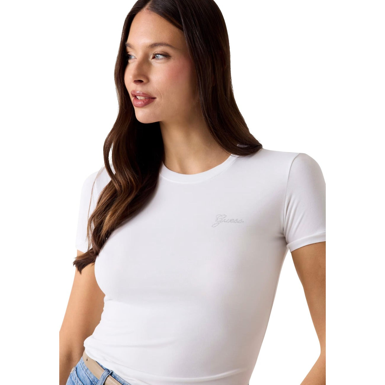 Guess Women's Modal T-shirt – White