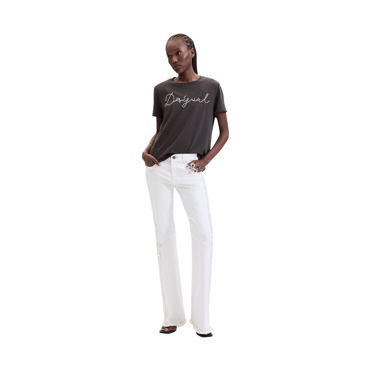 Women's Desigual cotton T-shirt – Black
