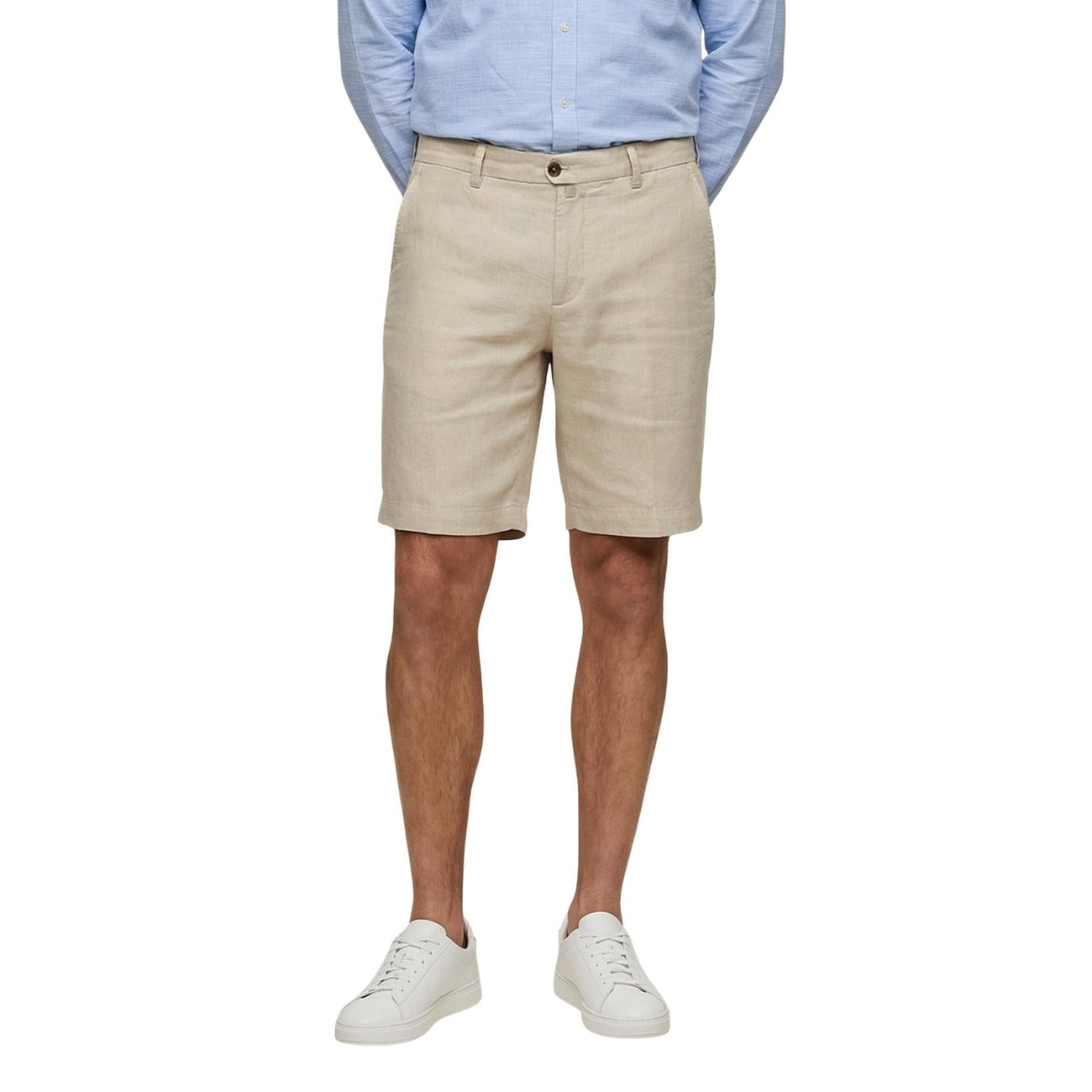Men's Borghese Linen Shorts – Blue
